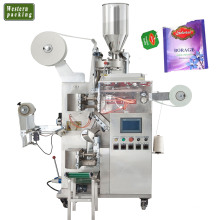 Máquina de embalaje automática de embalaje de gotas de pulpa abaca con bolsos de goteo con cuerda y etiqueta